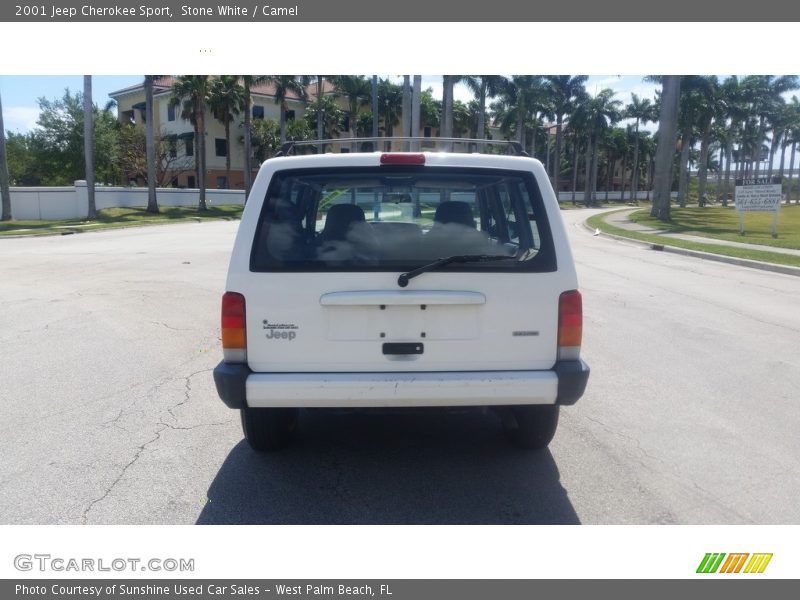 Stone White / Camel 2001 Jeep Cherokee Sport