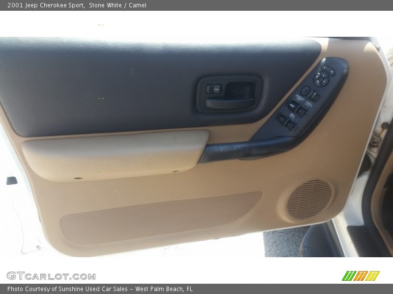 Stone White / Camel 2001 Jeep Cherokee Sport