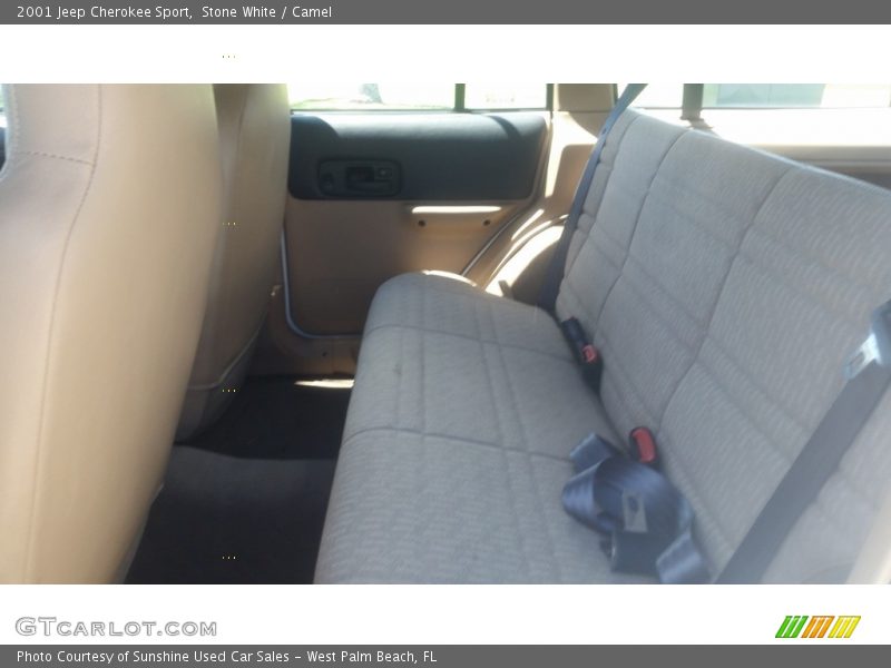 Stone White / Camel 2001 Jeep Cherokee Sport