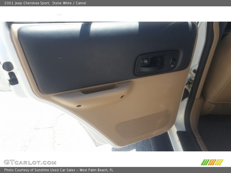 Stone White / Camel 2001 Jeep Cherokee Sport