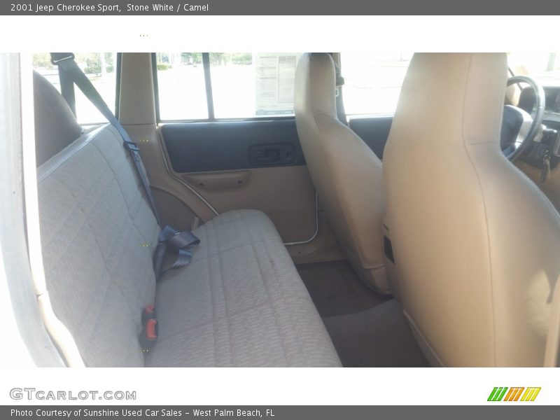 Stone White / Camel 2001 Jeep Cherokee Sport