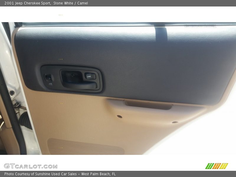 Stone White / Camel 2001 Jeep Cherokee Sport