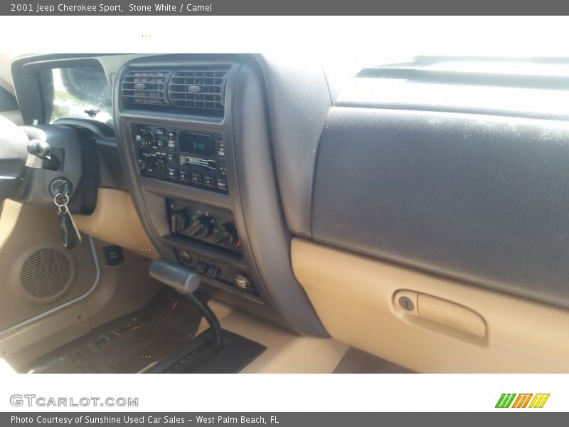 Stone White / Camel 2001 Jeep Cherokee Sport
