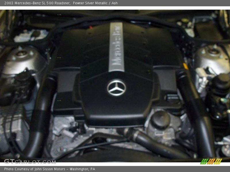 Pewter Silver Metallic / Ash 2003 Mercedes-Benz SL 500 Roadster
