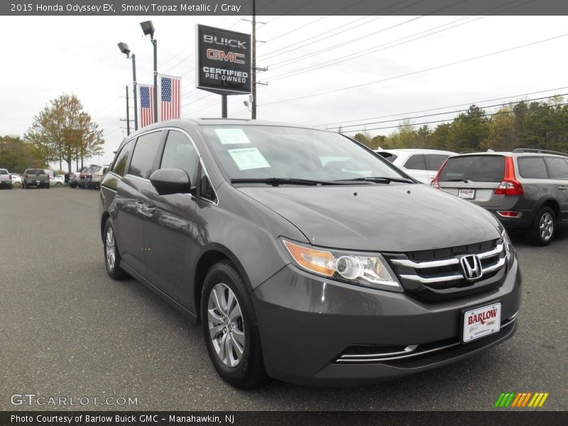 Smoky Topaz Metallic / Gray 2015 Honda Odyssey EX