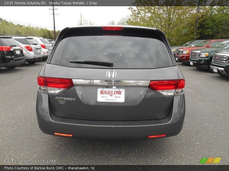 Smoky Topaz Metallic / Gray 2015 Honda Odyssey EX