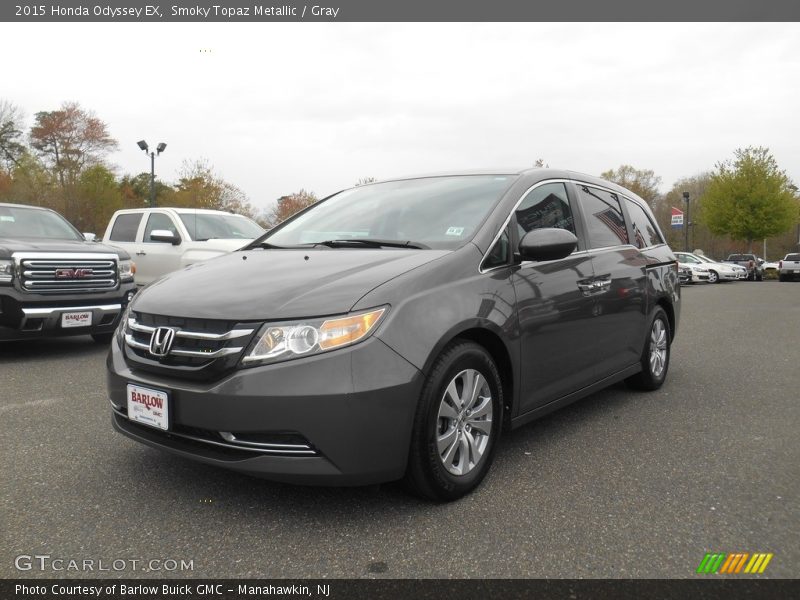 Smoky Topaz Metallic / Gray 2015 Honda Odyssey EX
