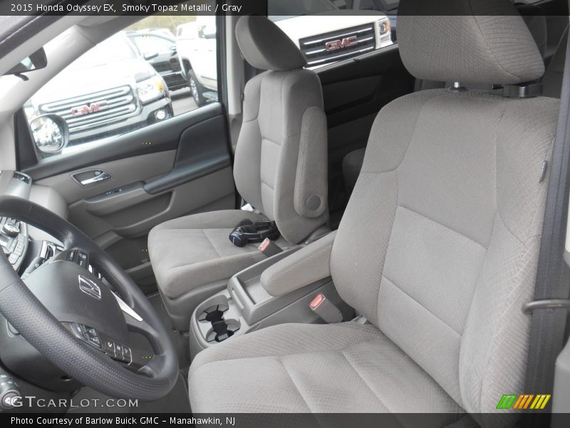 Smoky Topaz Metallic / Gray 2015 Honda Odyssey EX