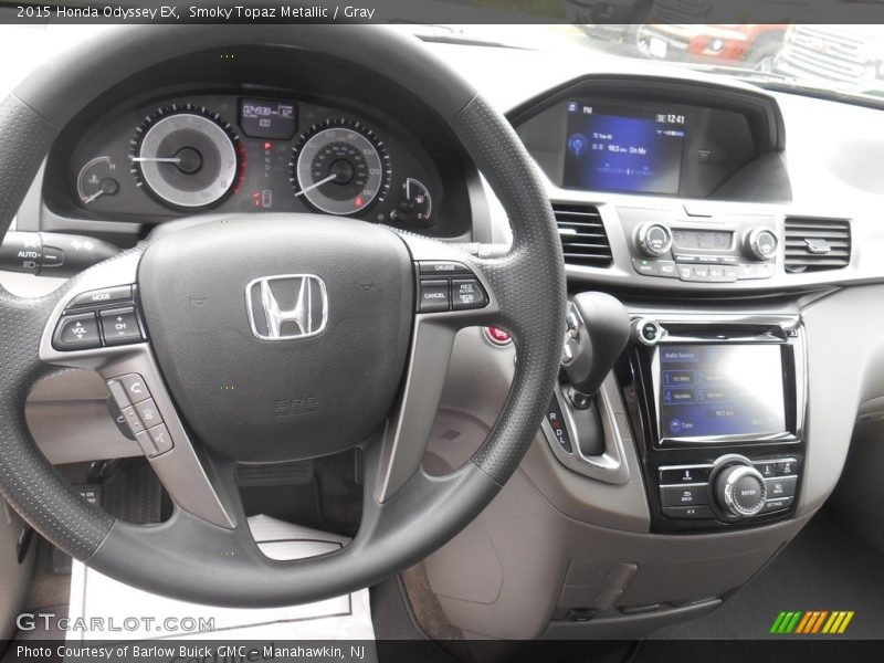 Smoky Topaz Metallic / Gray 2015 Honda Odyssey EX