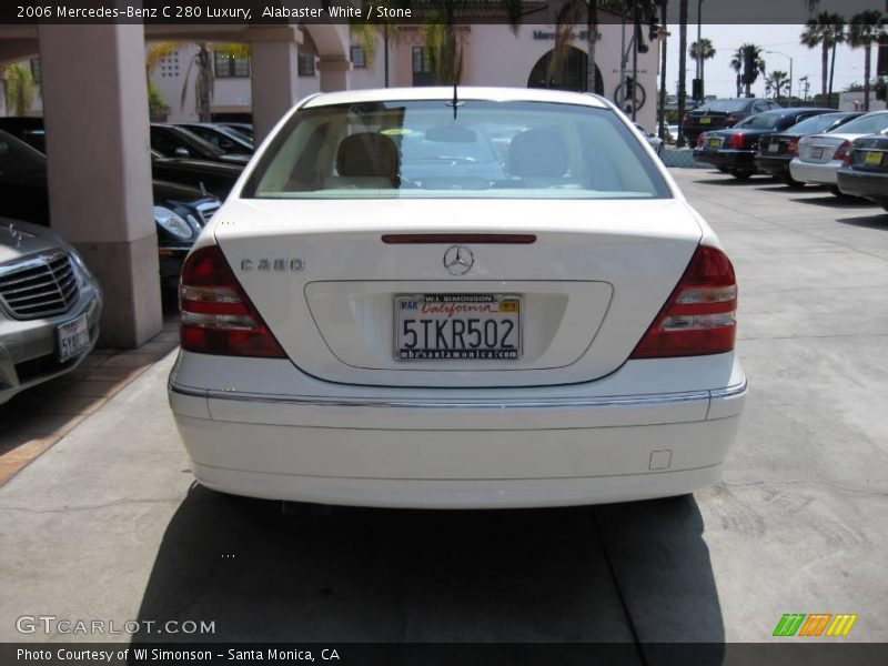 Alabaster White / Stone 2006 Mercedes-Benz C 280 Luxury