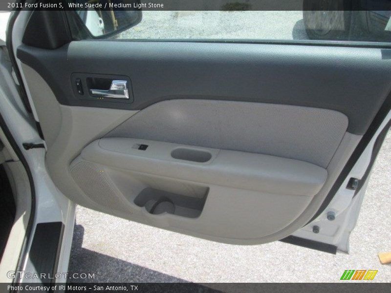 White Suede / Medium Light Stone 2011 Ford Fusion S