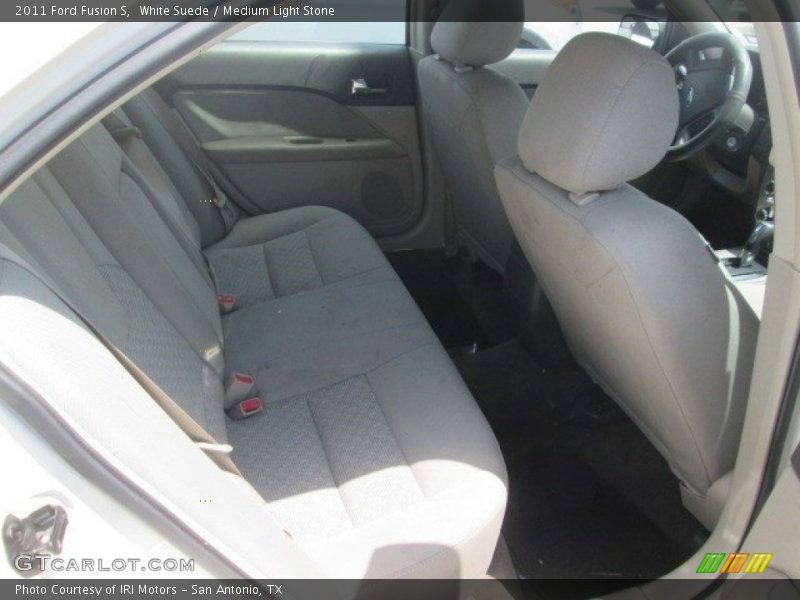White Suede / Medium Light Stone 2011 Ford Fusion S