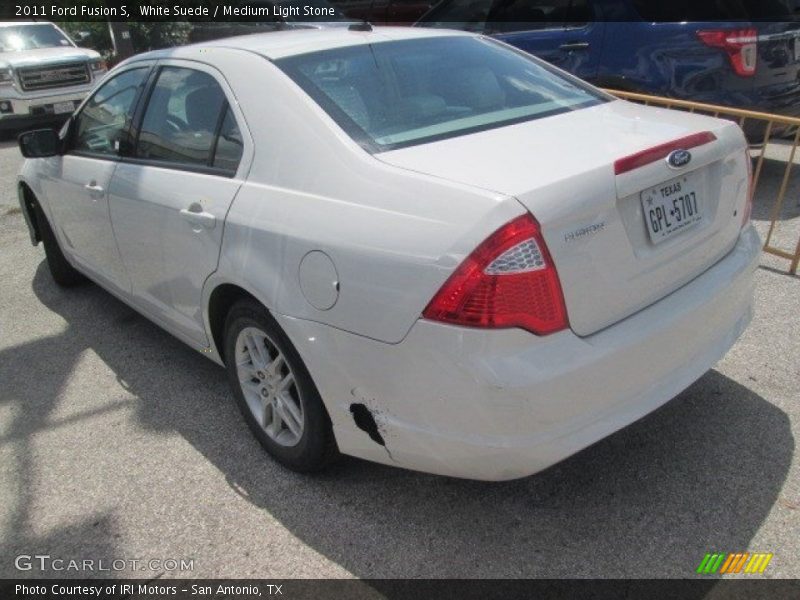 White Suede / Medium Light Stone 2011 Ford Fusion S