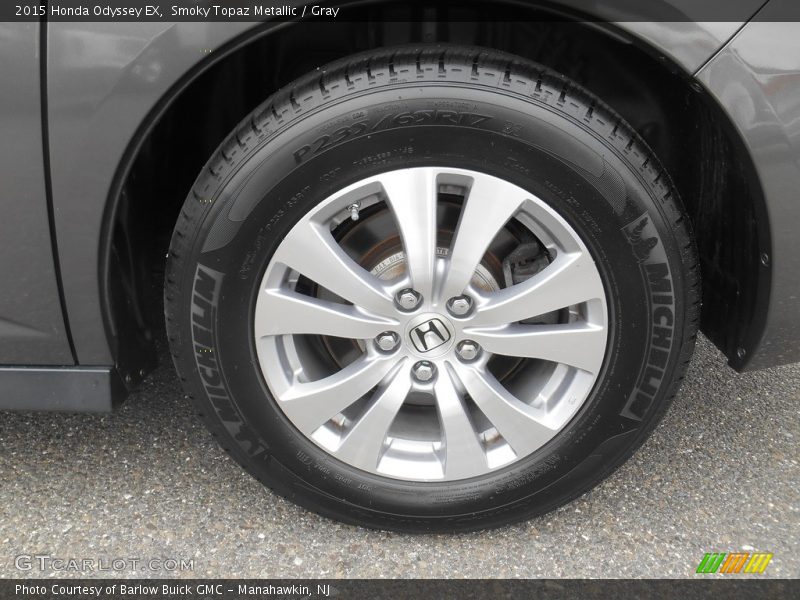 Smoky Topaz Metallic / Gray 2015 Honda Odyssey EX