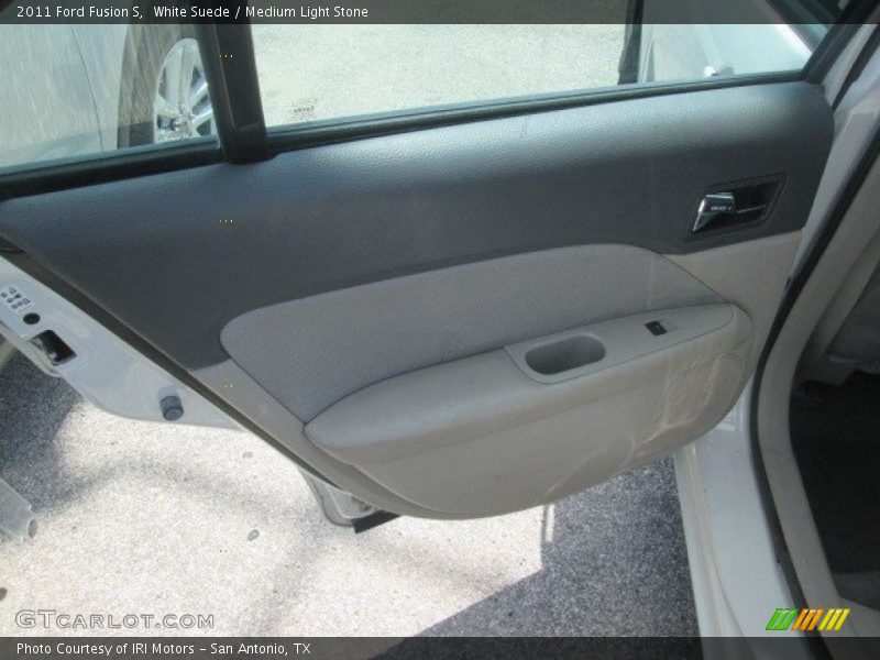 White Suede / Medium Light Stone 2011 Ford Fusion S