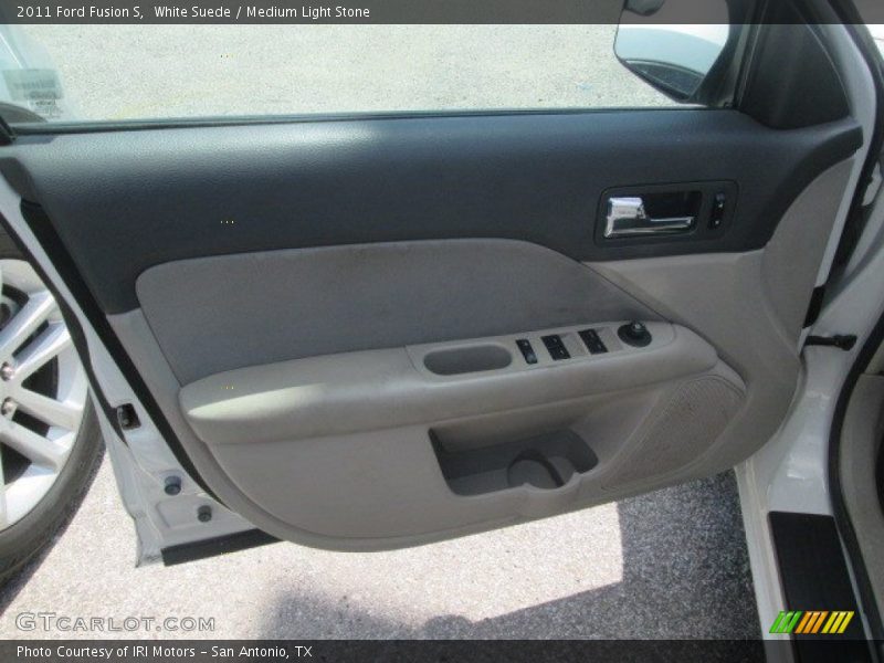 White Suede / Medium Light Stone 2011 Ford Fusion S