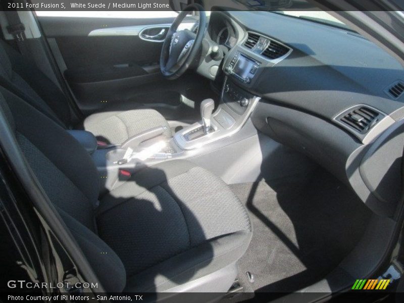 White Suede / Medium Light Stone 2011 Ford Fusion S
