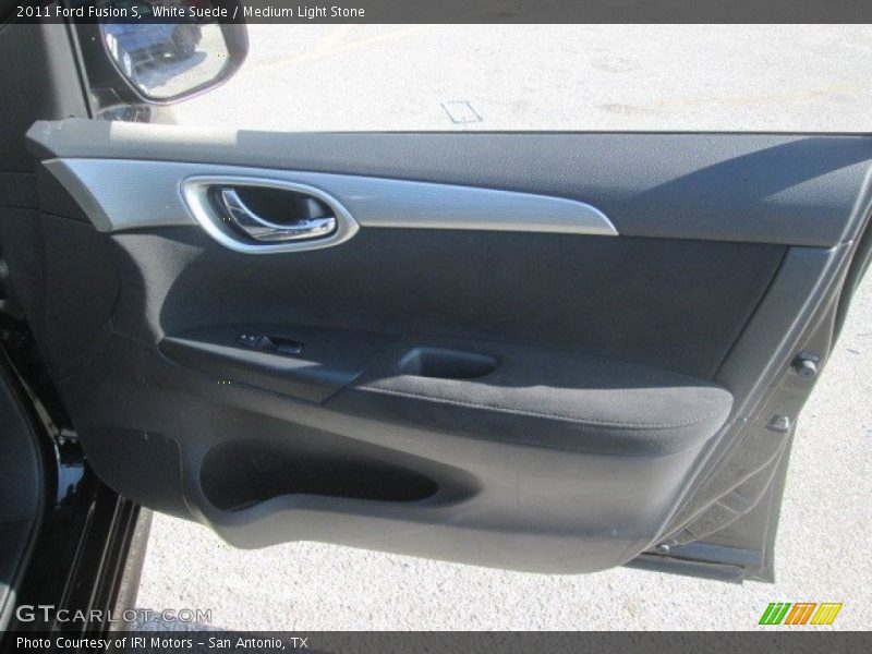 White Suede / Medium Light Stone 2011 Ford Fusion S