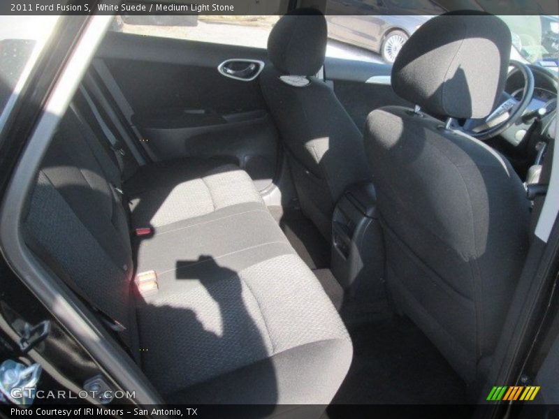 White Suede / Medium Light Stone 2011 Ford Fusion S