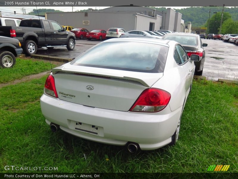 Alpine White / Black 2005 Hyundai Tiburon GS