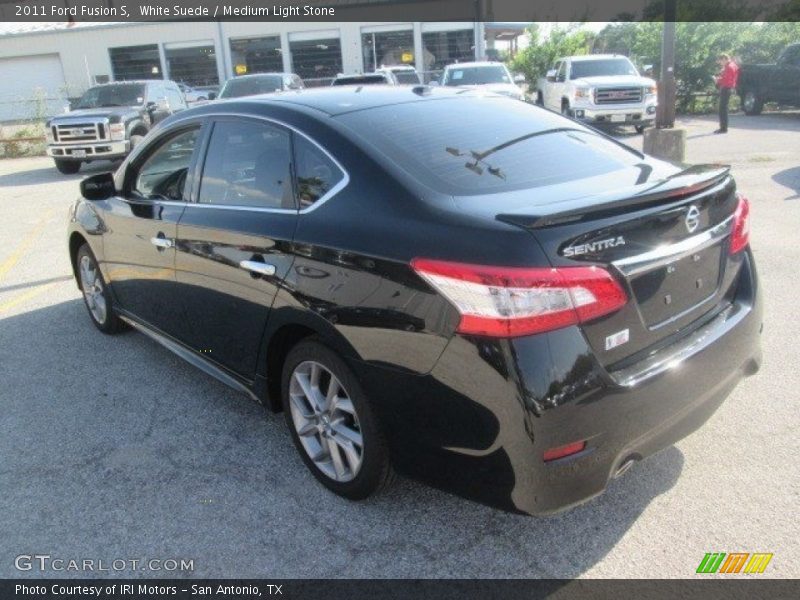White Suede / Medium Light Stone 2011 Ford Fusion S