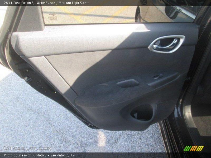 White Suede / Medium Light Stone 2011 Ford Fusion S