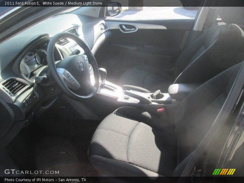 White Suede / Medium Light Stone 2011 Ford Fusion S