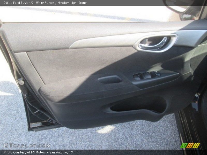 White Suede / Medium Light Stone 2011 Ford Fusion S