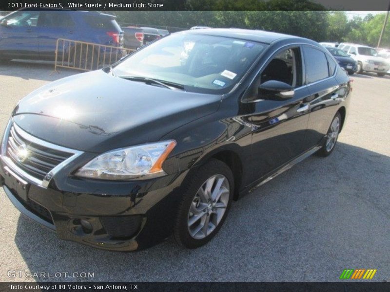 White Suede / Medium Light Stone 2011 Ford Fusion S