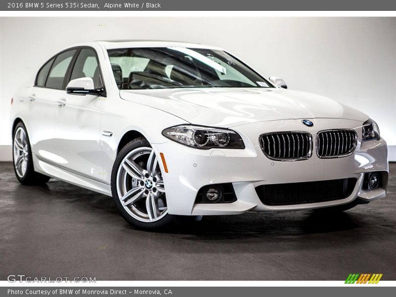 Alpine White / Black 2016 BMW 5 Series 535i Sedan