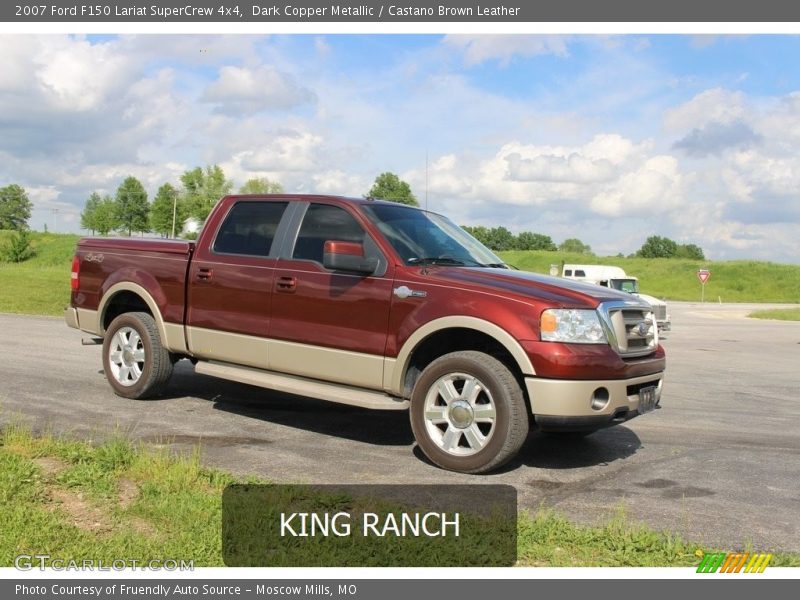 Dark Copper Metallic / Castano Brown Leather 2007 Ford F150 Lariat SuperCrew 4x4