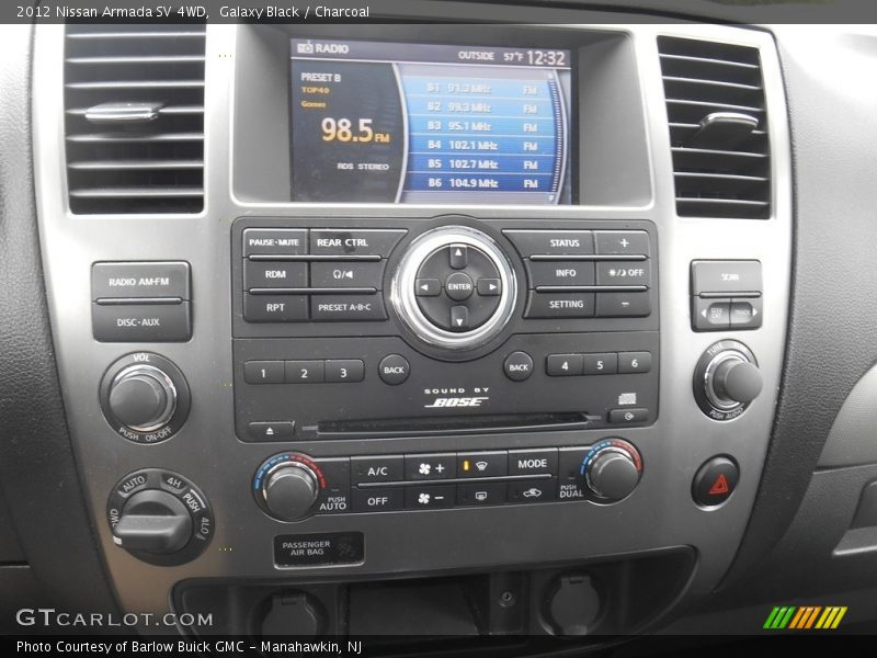 Galaxy Black / Charcoal 2012 Nissan Armada SV 4WD