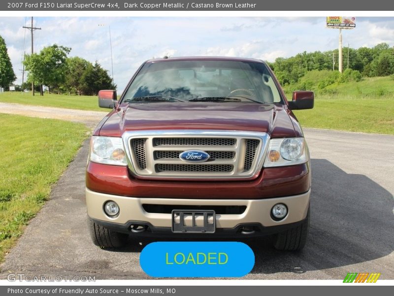 Dark Copper Metallic / Castano Brown Leather 2007 Ford F150 Lariat SuperCrew 4x4