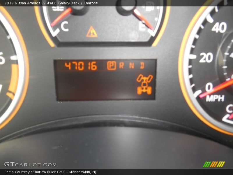 Galaxy Black / Charcoal 2012 Nissan Armada SV 4WD