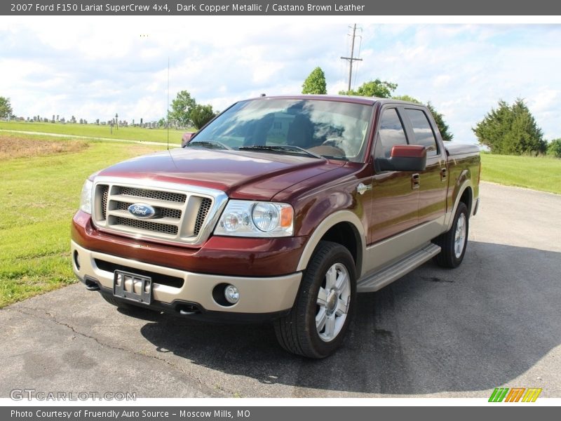 Dark Copper Metallic / Castano Brown Leather 2007 Ford F150 Lariat SuperCrew 4x4