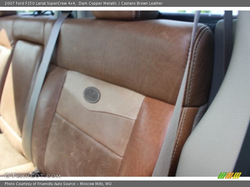 Dark Copper Metallic / Castano Brown Leather 2007 Ford F150 Lariat SuperCrew 4x4