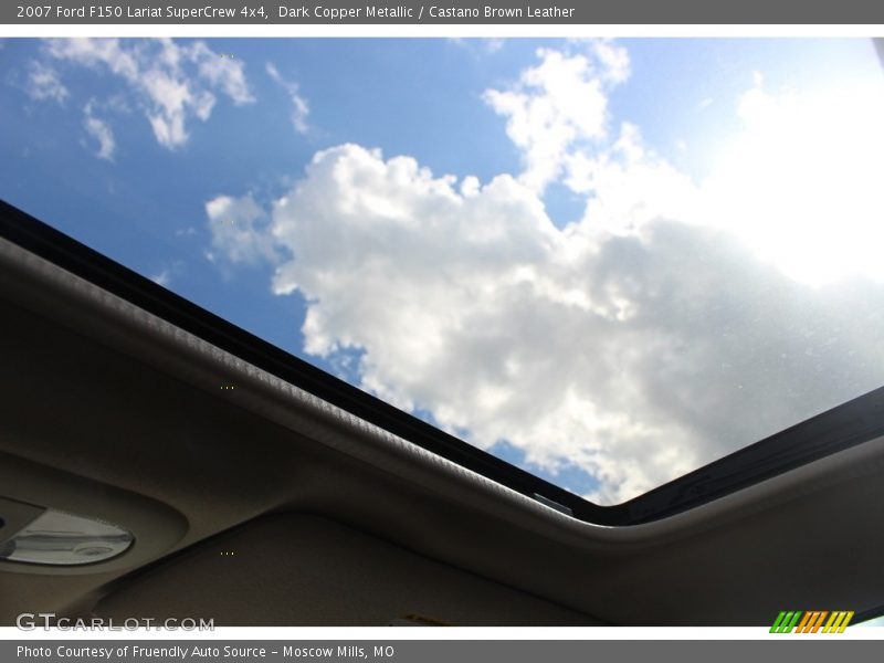 Dark Copper Metallic / Castano Brown Leather 2007 Ford F150 Lariat SuperCrew 4x4