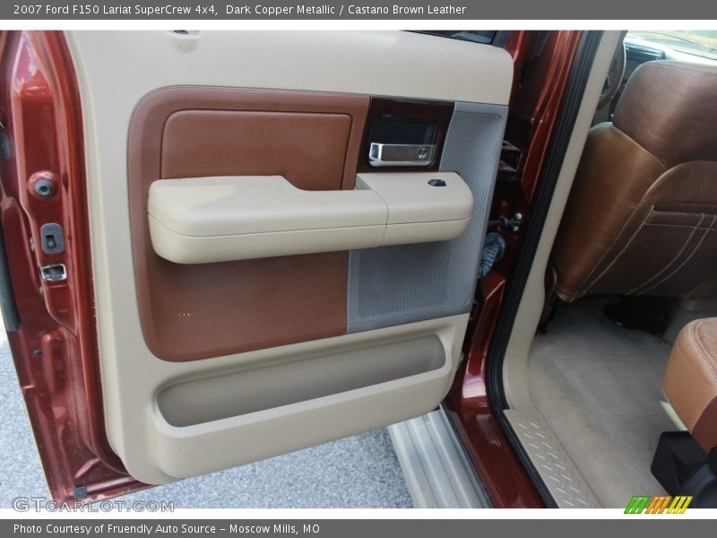 Dark Copper Metallic / Castano Brown Leather 2007 Ford F150 Lariat SuperCrew 4x4