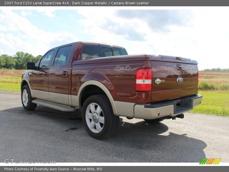 Dark Copper Metallic / Castano Brown Leather 2007 Ford F150 Lariat SuperCrew 4x4