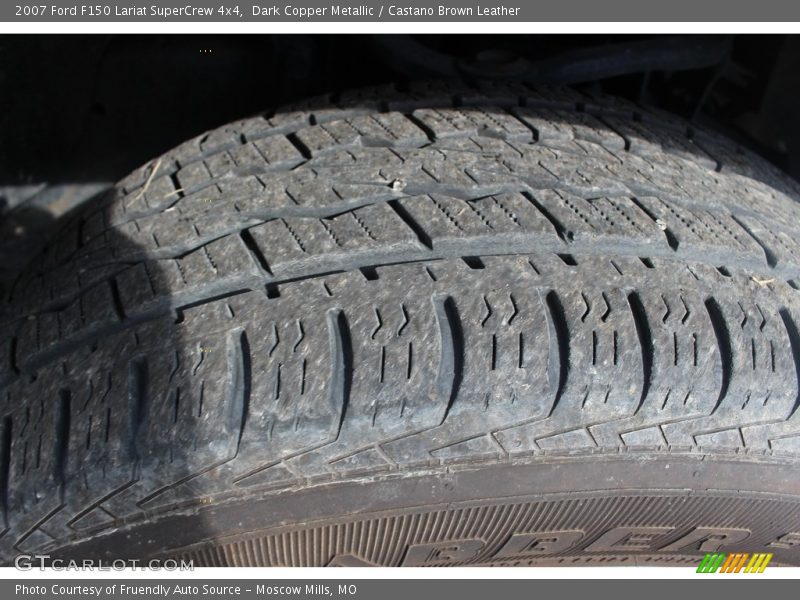 Dark Copper Metallic / Castano Brown Leather 2007 Ford F150 Lariat SuperCrew 4x4