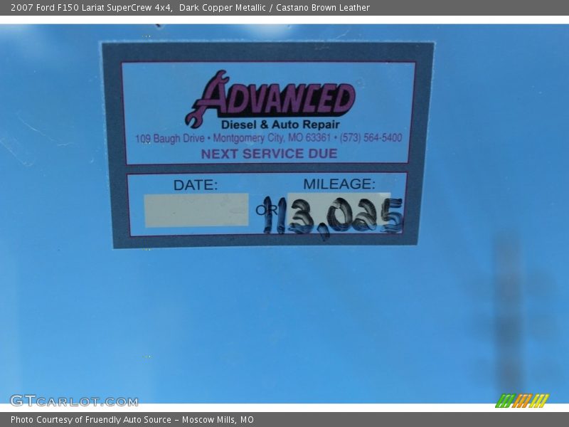 Dark Copper Metallic / Castano Brown Leather 2007 Ford F150 Lariat SuperCrew 4x4