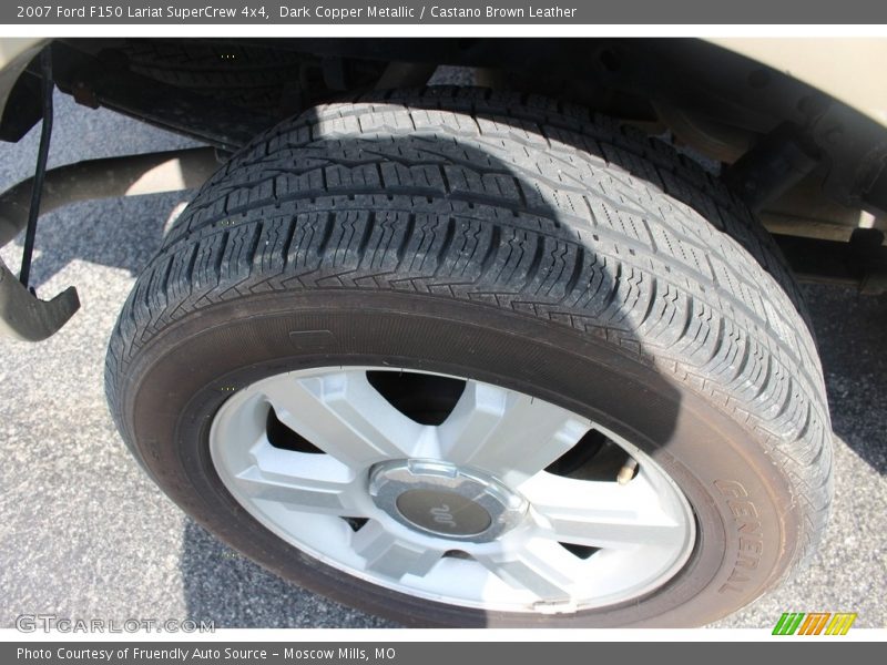 Dark Copper Metallic / Castano Brown Leather 2007 Ford F150 Lariat SuperCrew 4x4