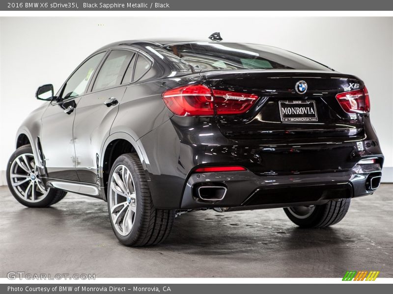 Black Sapphire Metallic / Black 2016 BMW X6 sDrive35i