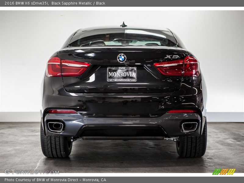 Black Sapphire Metallic / Black 2016 BMW X6 sDrive35i