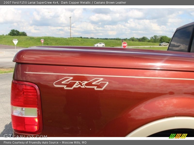 Dark Copper Metallic / Castano Brown Leather 2007 Ford F150 Lariat SuperCrew 4x4