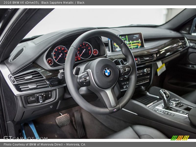 Black Sapphire Metallic / Black 2016 BMW X6 sDrive35i