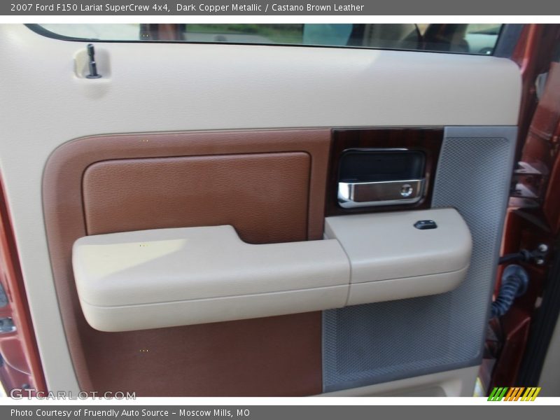 Dark Copper Metallic / Castano Brown Leather 2007 Ford F150 Lariat SuperCrew 4x4