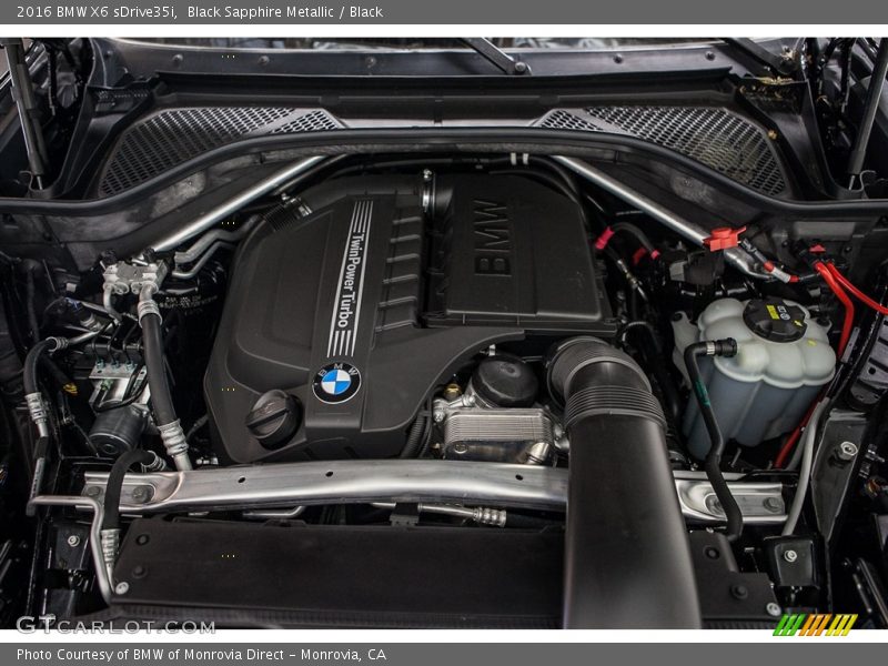  2016 X6 sDrive35i Engine - 3.0 Liter DI TwinPower Turbocharged DOHC 24-Valve VVT Inline 6 Cylinder