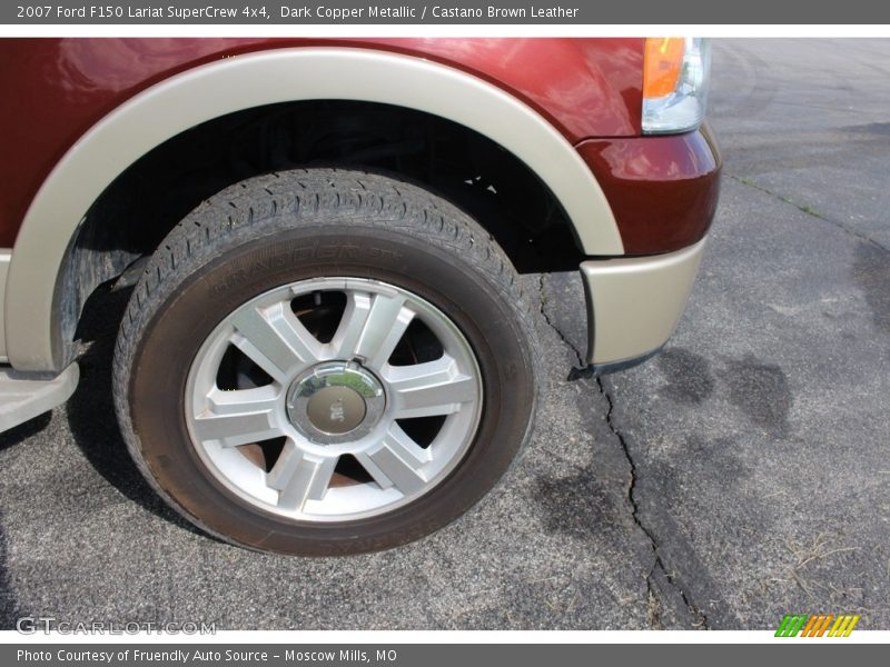 Dark Copper Metallic / Castano Brown Leather 2007 Ford F150 Lariat SuperCrew 4x4