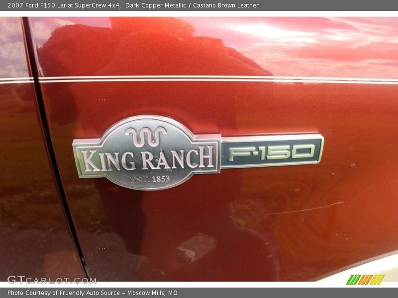 Dark Copper Metallic / Castano Brown Leather 2007 Ford F150 Lariat SuperCrew 4x4